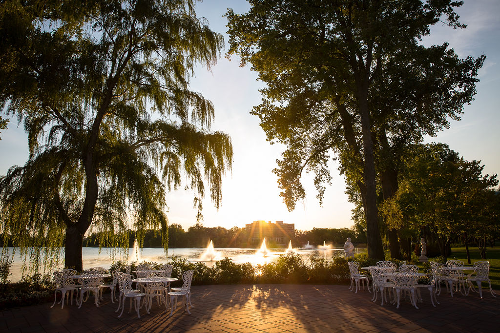 Pavillon terasse evening chateau vaudreuil
