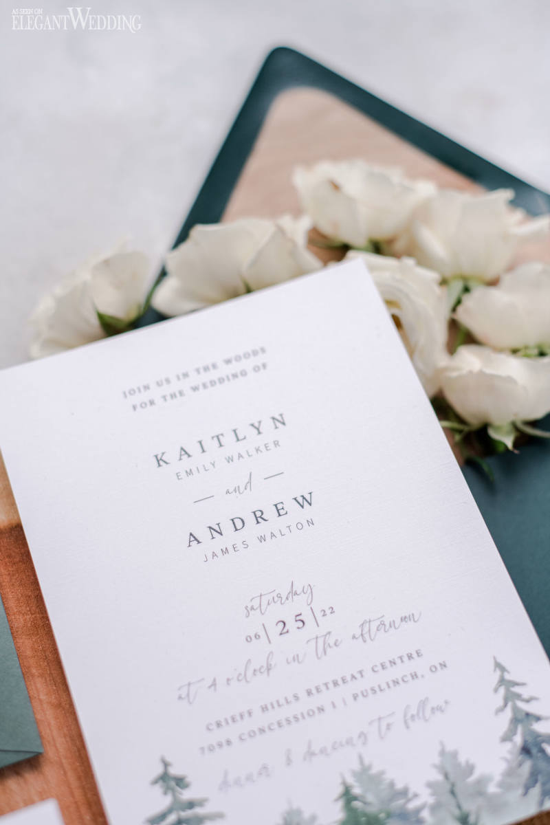 pretty wedding in a garden19 green and white wedding invitations for garden wedding